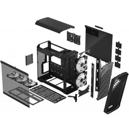 PC- Case Fractal Torrent RGB TG Light Tint - schwarz