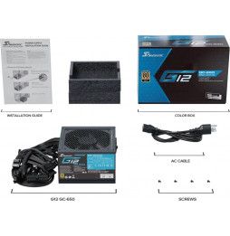 Power SupplySeasonic G12 GC-650 80+ Gold