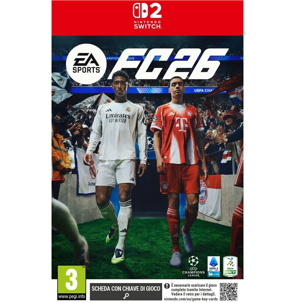 Preorder EA Sports FC 26 Switch 2 - Scheda con chiave di gioco
