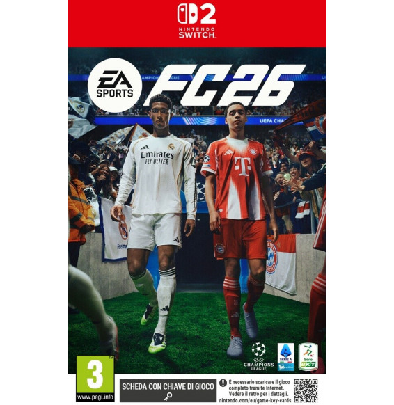 Preorder EA Sports FC 26 Switch 2 - Scheda con chiave di gioco