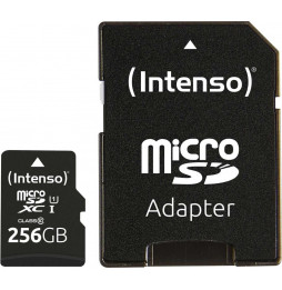 Micro SDHC/SD 256GB Intenso Performance 1 Adapter Class 10  3424492
