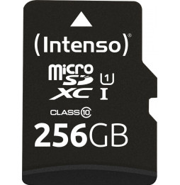 Micro SDHC/SD 256GB Intenso Performance 1 Adapter Class 10  3424492