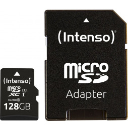 Micro SDHC/SD 128GB Intenso Performance 1 Adapter Class 10  3424491