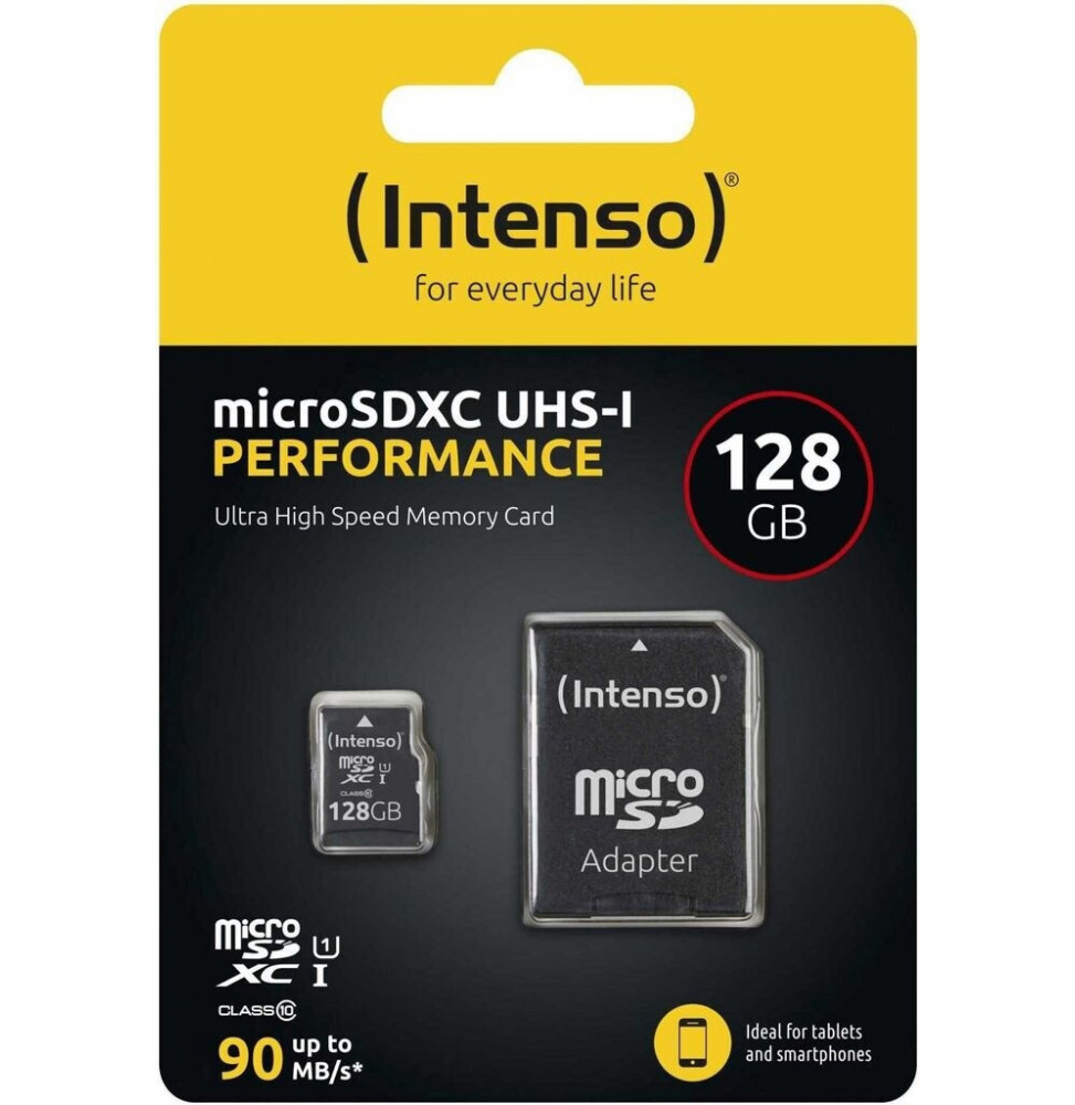 Micro SDHC/SD 128GB Intenso Performance 1 Adapter Class 10  3424491