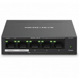 Mercusys Switch MS105GP 5-port 10/100/1000