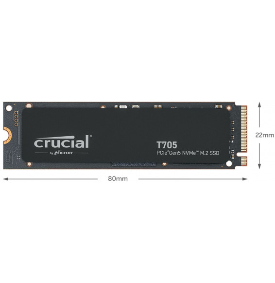 SSD Crucial 1TB T705 CT1000T705SSD3 PCIe 5.0 x4 M.2 NVME Gen5