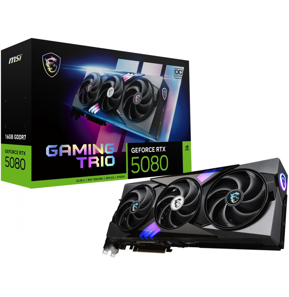 VGA MSI GeForce® RTX 5080 16GB GAMING TRIO OC