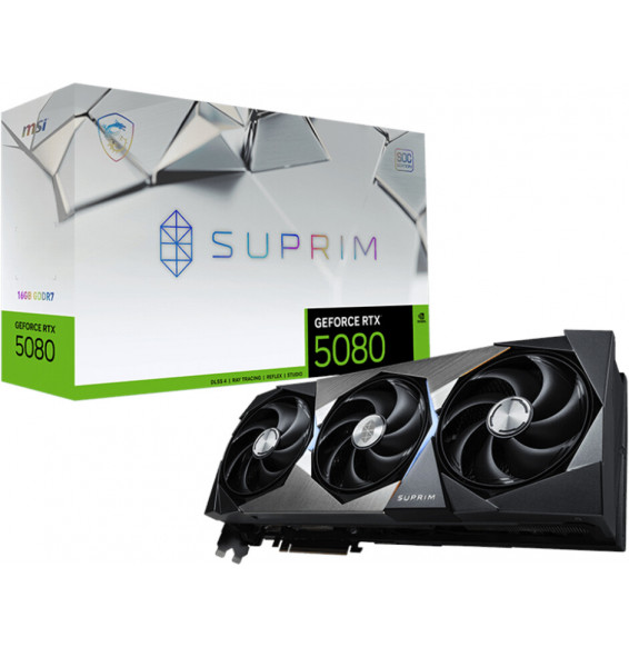 VGA MSI GeForce® RTX 5080 16GB SUPRIM SOC