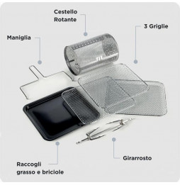 ARIETE - 4619 Airy Fryer Oven Friggitrice ad aria+Forno