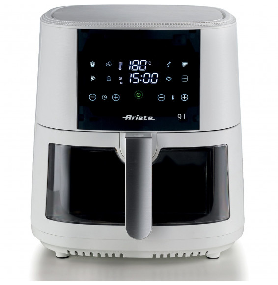 ARIETE AIR FRYER 9 FRIGGITRICE AD ARIA, capacità 9 l, Max potenza 1500 W, Bianco
