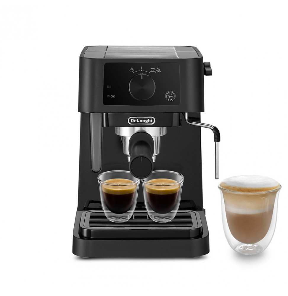 De’Longhi STILOSA EC235.BK Macchina da Caffè Manuale Espresso e Cappuccino, Serbatoio Estraibile da 1L, Potenza 1100W, Nero