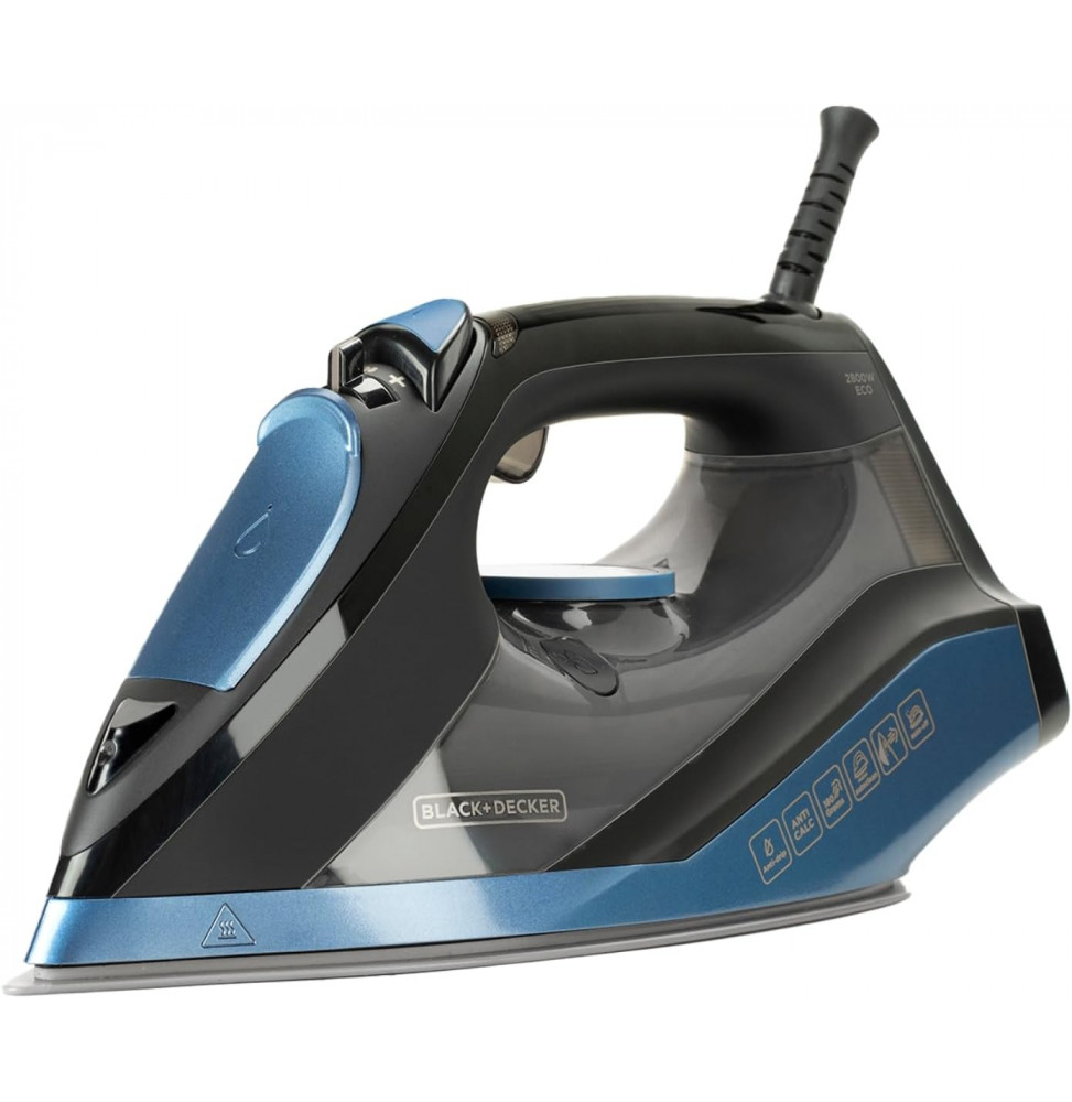 Ferro da stiro Black+Decker BXIR2801E 2800W con piastra in ceramica