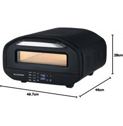 Forno Pizza Elettrico BLUNORD 1700W 430°C