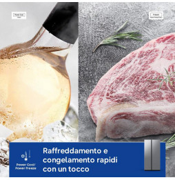 SAMSUNG - Frigorifero side by side RS57DG400EM9EF Classe E-Metal Inox