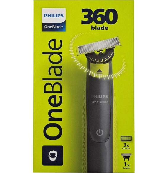 PHILIPS - Regolabarba OneBlade PRO 360 QP6542/15-Nero