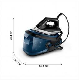 ROWENTA - VR8322 Ferro da stiro a vapore-Nero & Blu Hip Jungle