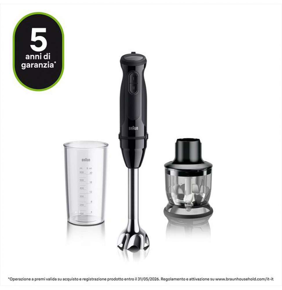 BRAUN - Minipimer MULTIQUICK 3 MQ30201M-NERO