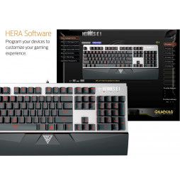 ayçiçeği Meşe Cilalı  Tastiera GAMDIAS Meccanica Hermes E1 Combo Gaming 104 Switches Keyboard  Layout IT + Mouse E2 3200dpi Regolabili + Mousepad
