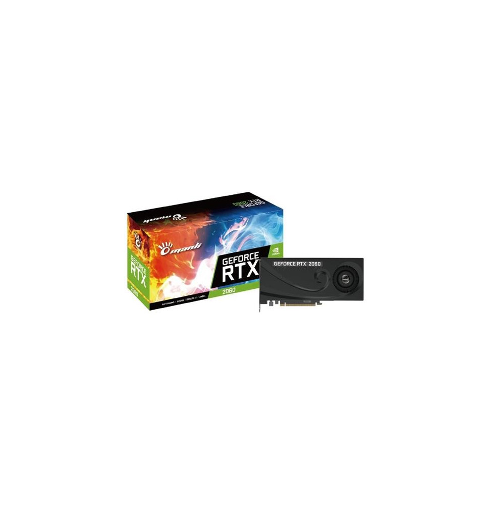 Scheda Video Manli GeForce RTX 2060 6 GB GDDR6 Pci-E 3 x DisplayPort / 1 x HDMI