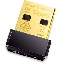 Scheda di Rete esterna USB Wi-Fi TP-Link TL-WN725N Adattatore Wireless N 150Mbps 2.4GHz Nano Size