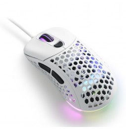 Mouse Gaming Sharkoon Light² 200 USB 16000DPI PixArt RGB - ultra-leggero bianco