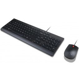 Tastiera e Mouse KIT LENOVO Essential Colore Nero - WIRED KEYBOARD AND MOUSE COMBO ITA