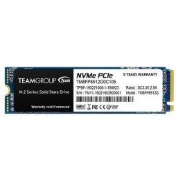 SSD Teamgroup 256GB MP33 PCIe M.2 TM8FP6256G0C101 PCIe 3.0 x4 NVME