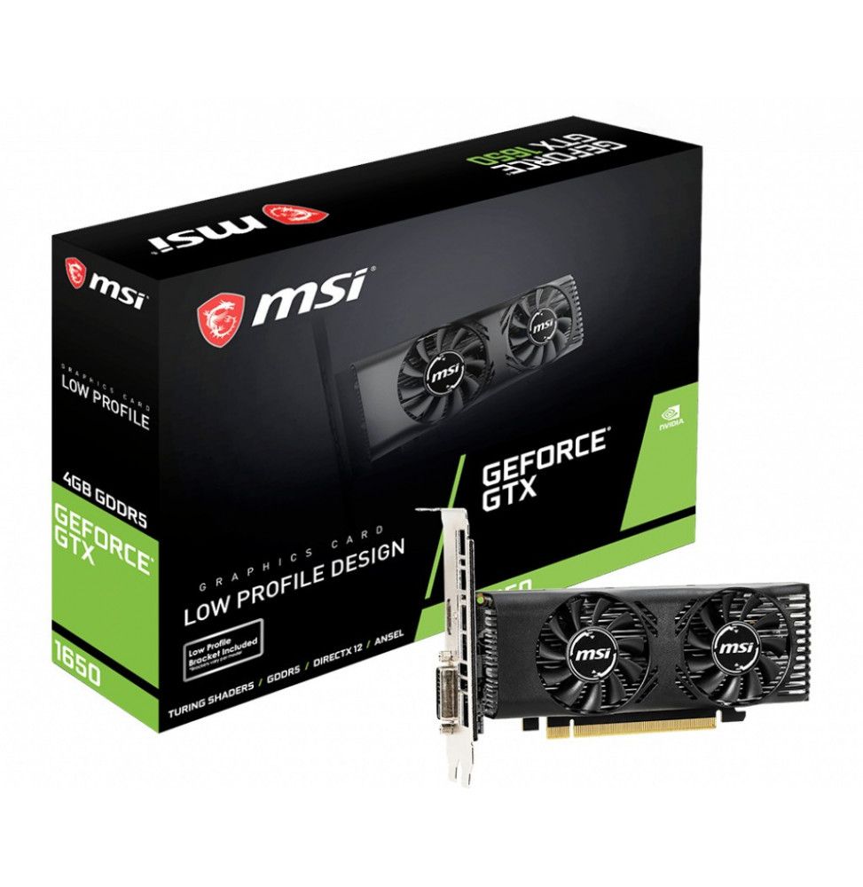 VGA MSI GeForce® GTX 1650 4GB 4GT LP OC