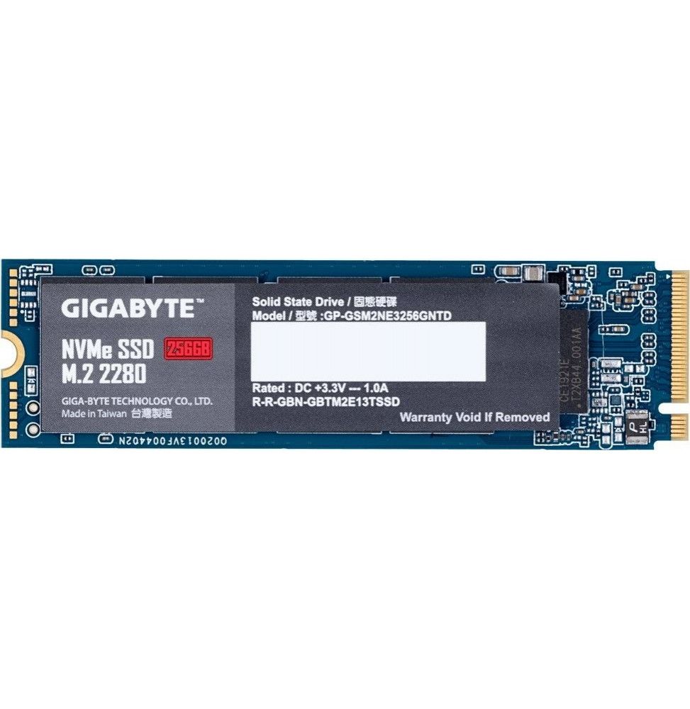 SSD GIGABYTE 256GB M.2 PCIe GP-GSM2NE3256GNTD PCIe 3.0 x4