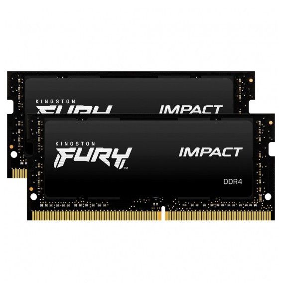 S/O 32GB KIT 2x16GB DDR4 PC 3200 Kingston Fury Impact KF432S20IBK2/32