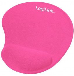 Mouse Pad LogiLink Mousepad mit Silikon Gel Handballenauflage, pink