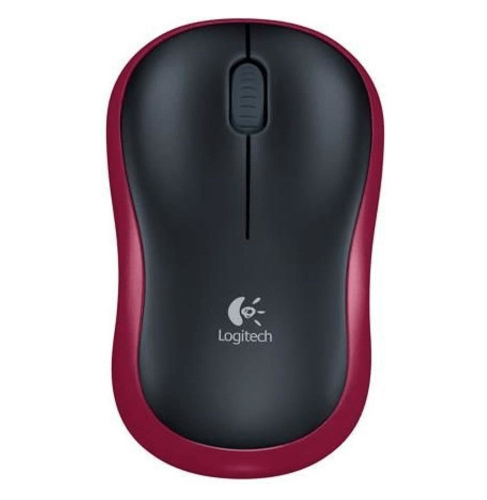 Mouse Logitech M185 Wireless red (910-002237)