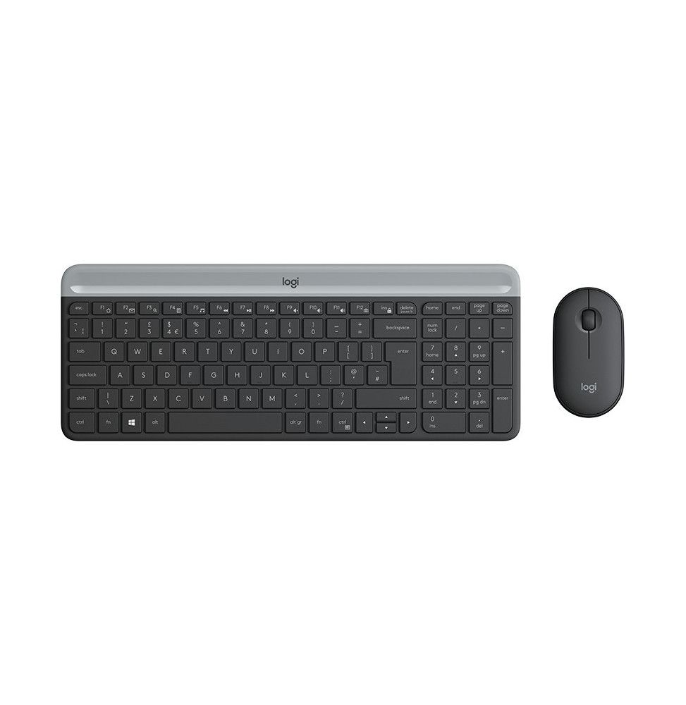 Keyboard & Mouse Logitech Wireless Combo MK470 slim black (DE) (920-009188)