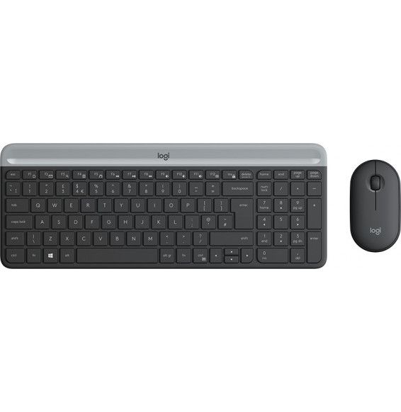 Keyboard & Mouse Logitech Wireless Combo MK470 slim black (DE) (920-009188)