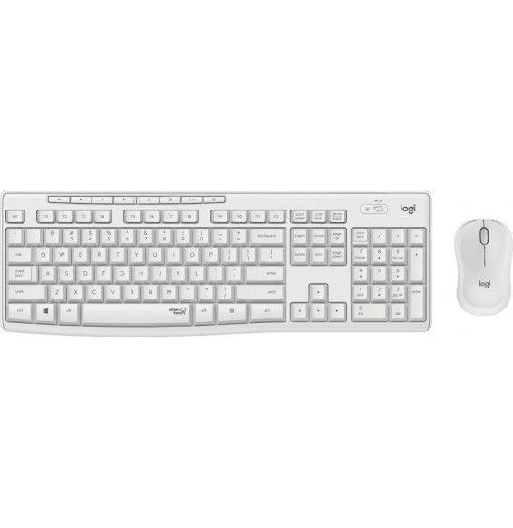 Keyboard & Mouse Logitech Wireless Combo MK295 silent weiß (DE) (920-009819)