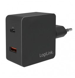 LogiLink Steckdosendapter 1x USB 1x USB-C - PA0220