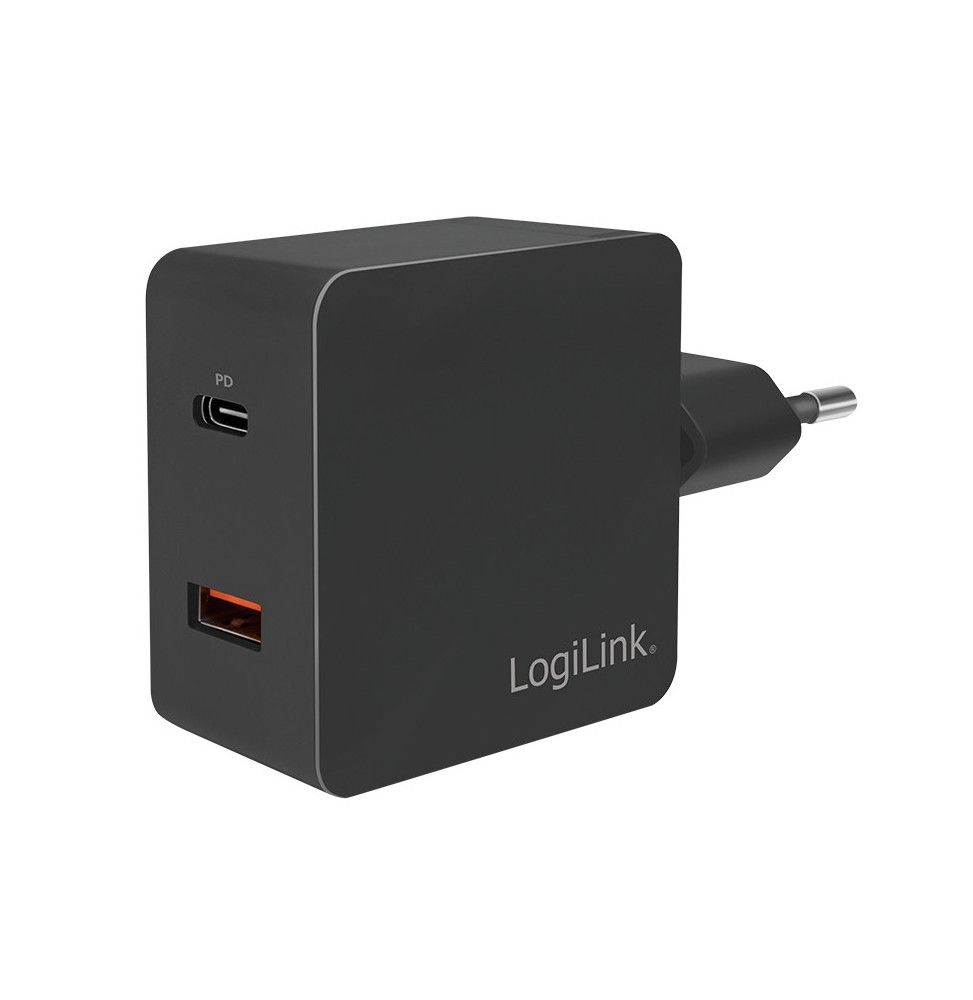 LogiLink Steckdosendapter 1x USB 1x USB-C - PA0220