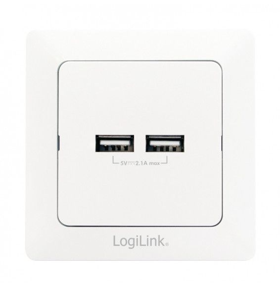 LogiLink Anschlussdose 2x USB - PA0163