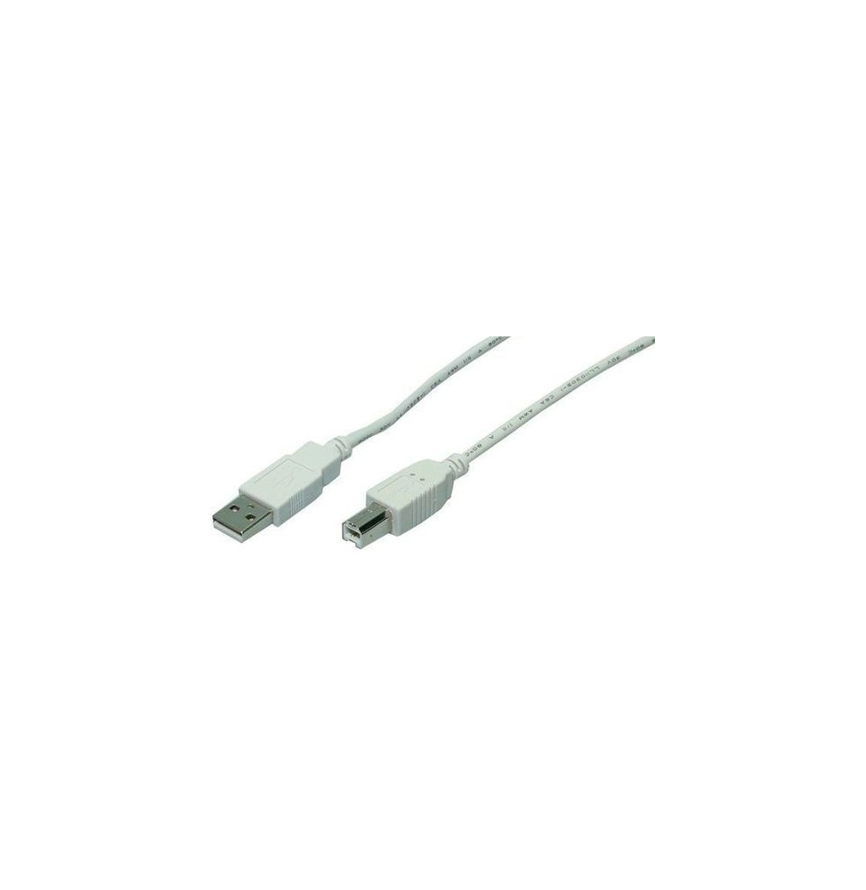 Kabel LogiLink USB 2.0 Kabel A-Stecker-B-Stecker grau 5m