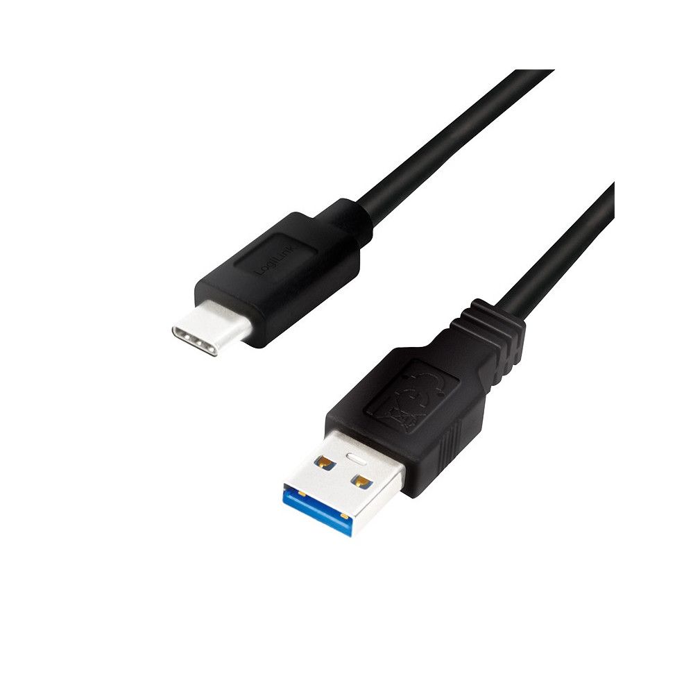 Kabel LogiLink USB 3.2 Kabel A-Stecker-C-Stecker schwarz 0,5 m