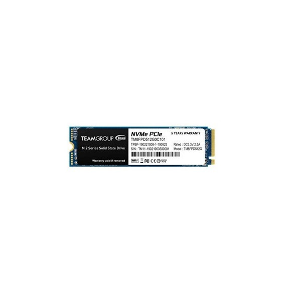 SSD Teamgroup 512GB MP33 Pro PCIe M.2 TM8FPD512G0C101 PCIe 3.0 x4 NVME