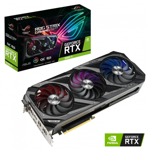 VGA Asus GeForce® RTX 3060 TI 8GB Strix Gaming OC V2 (LHR)