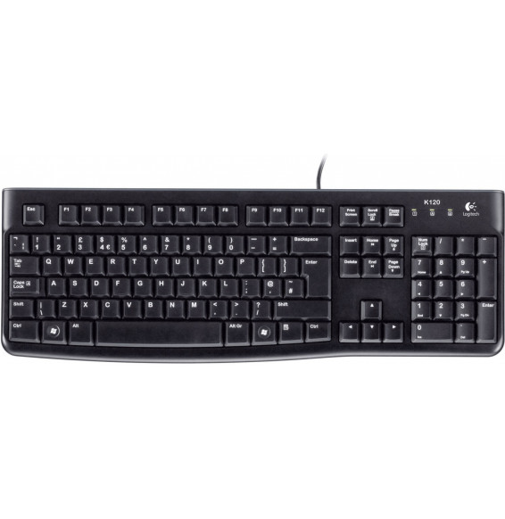 Keyboard Logitech OEM K120 nero USB (Solo per la Germania)