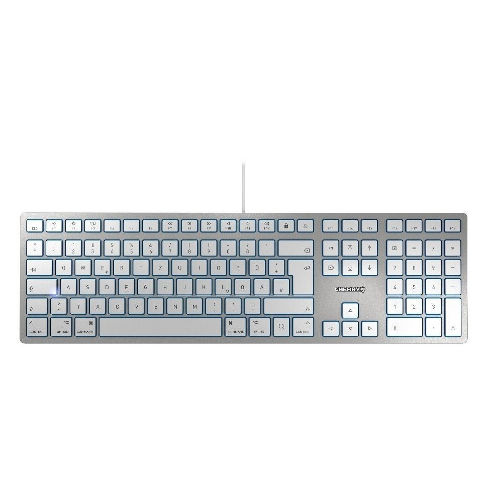 Keyboard Cherry KC 6000 FOR MAC slim wired silver (DE) (JK-1610DE-1)