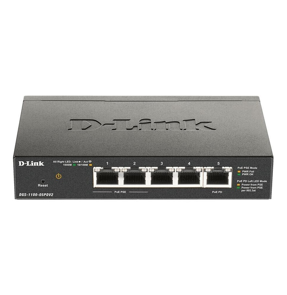 D-Link Switch 5-Port 10/100/1000 DGS-1100-05PDV2