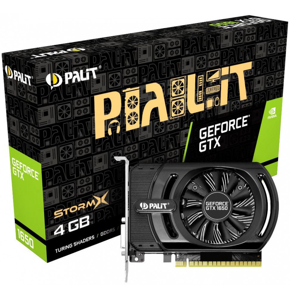 VGA Palit GeForce® GTX 1650 4GB StormX