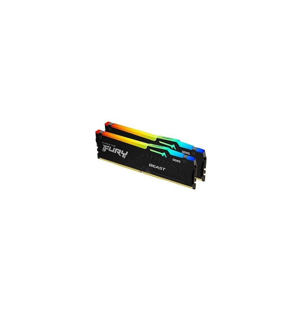 DDR5 32GB KIT 2x16GB PC 6000 Kingston FURY Beast RGB EX KF560C36BBEAK2-32