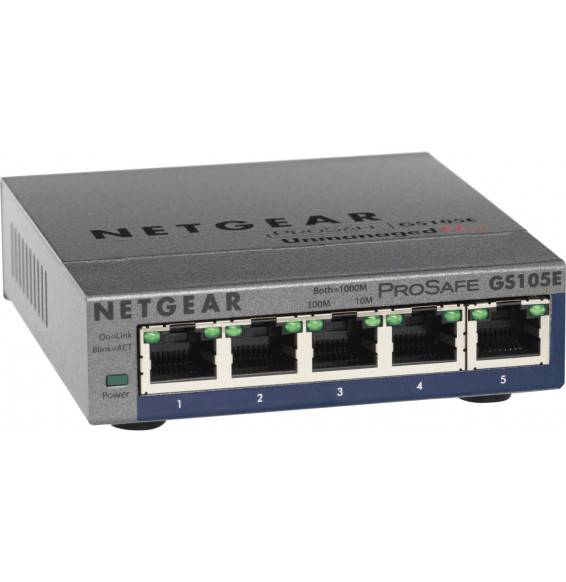 NETGEAR Switch Pro Safe 5-port 10/100/1000 GS105E-200PES