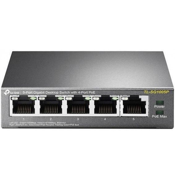 TP-Link Switcher Gigabit 4-port 10/100/1000 TL-SG1005P